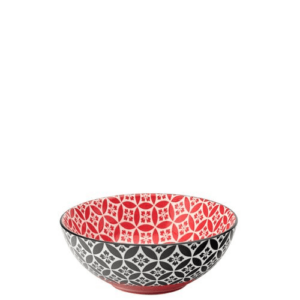 Cadiz Red & Black Bowl 6.3″ (16cm)