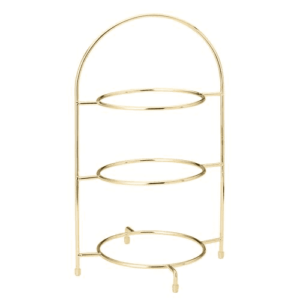 Utopia Gold 3 Tier Plate Stand 42cm/16.5"