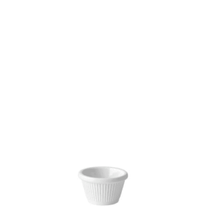 Fluted White Ramekin 1oz (3cl)