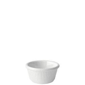 Fluted White Ramekin 3oz (9cl)