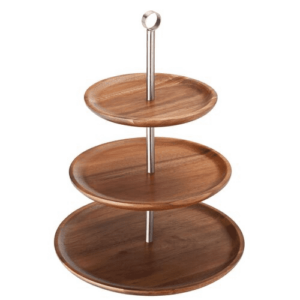 3 Tiered Acacia Sharing Platter 12, 9.75, 8.25″