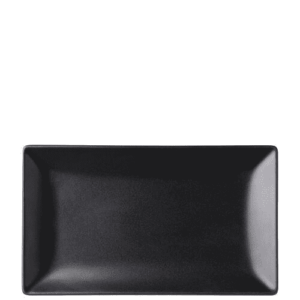 Utopia Noir Rectangular Black Plate 25.4 x 14.6cm/10 x 5.75"