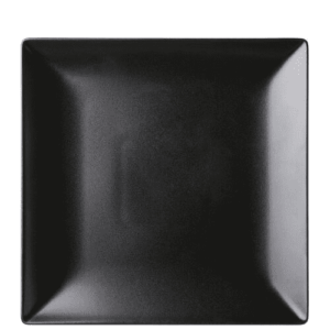 Noir Square Plate 10″ (25.5cm)