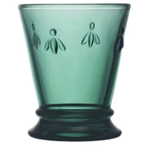 An image of a La Rochere Abeille Goblet Green Glass