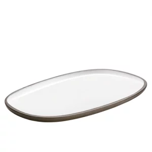 Playground ReNew Oval Platter White