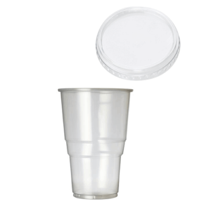 Disposable Pint 20oz to Brim With Lid (Polypropylene)