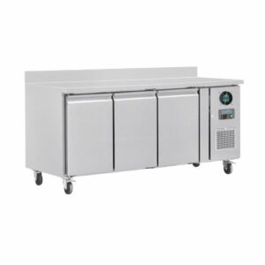 Polar U-Series Triple Door Counter Freezer with Upstand 417L