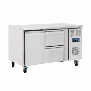 Polar U-Series Double Drawer Counter Fridge 282L