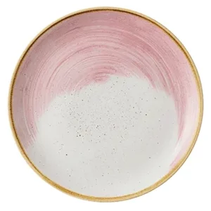 Churchill Super Vitrified Stonecast Accents Coupe Plate Petal Pink