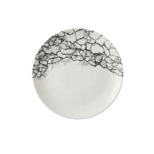 Kintsugi Accents Quartz Black Evolve Coupe Plate 10.25″