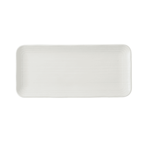 Norse White Organic Coupe Rect Platter 13 3/4X6 1/4" -0