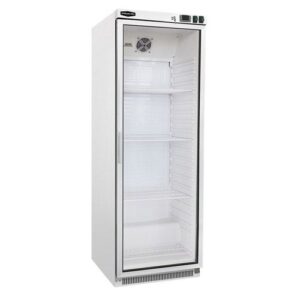 Sterling Pro Cobus SPF400G Single Door White Glass Door Upright Freezer 360 Litres