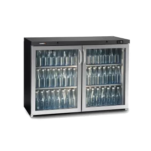 Maxiglass 2 x hinged 275 litre under counter bottle cooler