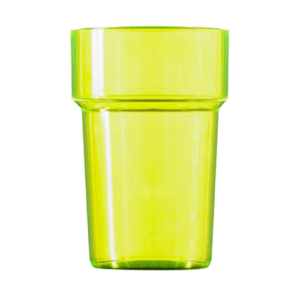 BBP Econ Rigid Event Pint Glass Neon Yellow 568ml/20oz UKCA/CE