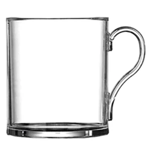 An image of a BBP Clear Polycarbonate Mug 340ml