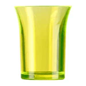 An image of a BBP Econ Shot Glass Neon Yellow 25ml