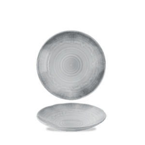 Harvest Flux Grey Organic Coupe Bowl 21cm 8 1/8" 42.6cl 15oz