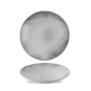 Harvest Flux Grey Organic Coupe Bowl 25cm 9 3/4″ 80cl 28oz