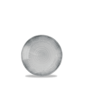 Harvest Flux Grey Organic Coupe Plate 16.4cm 6 3/8"