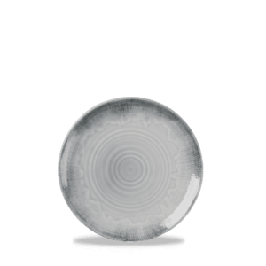 Harvest Flux Grey Organic Coupe Plate 23cm 9"