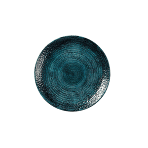 Homespun Chroma Blue Coupe Plate 26cm 10 1/4"