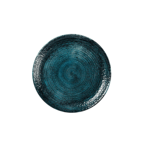 Homespun Chroma Blue Coupe Plate 28.8cm 11 1/4"