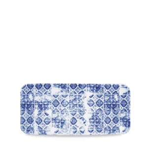 The Maker's Collection Porto Blue Organic Recangular Platter 34.6cm x 15.6cm 13 5/8" x 6 1/4"