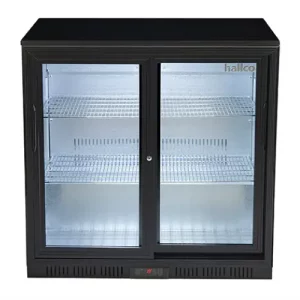 Hallco Sliding Double Door Bottle Cooler