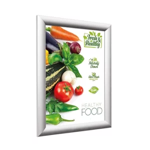 An image of Mileta A2 Profile Snap Poster Frame Silver 1.5cm