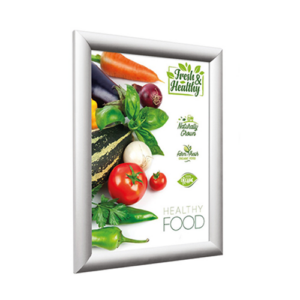 A5 (148 x 210mm) SILVER 25mm Profile Snap Poster Frames-0