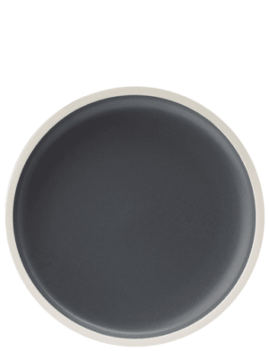 Utopia Forma Plate Charcoal 21cm/8.25"