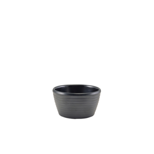 GenWare Melamine Ripple Ramekin Matt Black 56ml/2oz