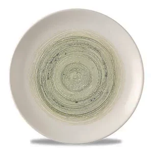 Churchill Super Vitrified Homespun Elements Coupe Plate Fern 16.5cm