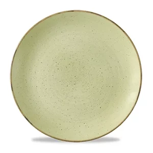 Churchill Super Vitrified Stonecast Raw Coupe Plate Green 16.5cm