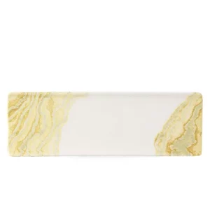 Churchill Super Vitrified Tide Tasting Tray Gold 29.5cm