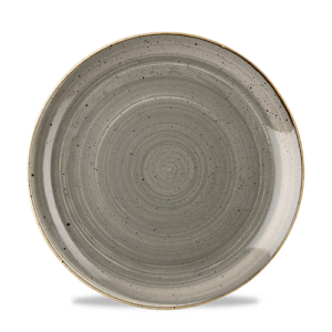 Churchill Super Vitrified Stonecast Coupe Plate Grey 27cm/10.6"