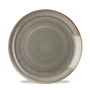 Churchill Super Vitrified Stonecast Coupe Plate Grey 23.18cm/9.13"