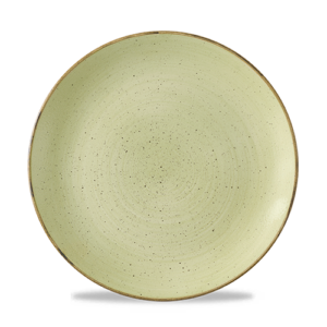 Churchill Super Vitrified Stonecast Raw Coupe Plate Raw Green 26cm/10.25"