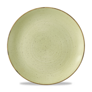 Churchill Super Vitrified Stonecast Raw Coupe Plate Raw Green 28.5cm/11.25"