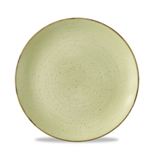 Churchill Super Vitrified Stonecast Raw Coupe Plate Raw Green 21.5cm/8.5"