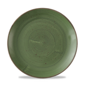 Churchill Super Vitrified Stonecast Coupe Plate Sorrel Green 26cm/10.25"