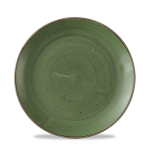 Churchill Super Vitrified Stonecast Coupe Plate Sorrel Green 21.5cm/8.5"