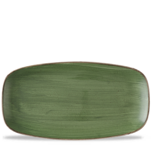 Churchill Super Vitrified Chefs' Oblong Plate Sorrel Green 35.24cm/13.88"