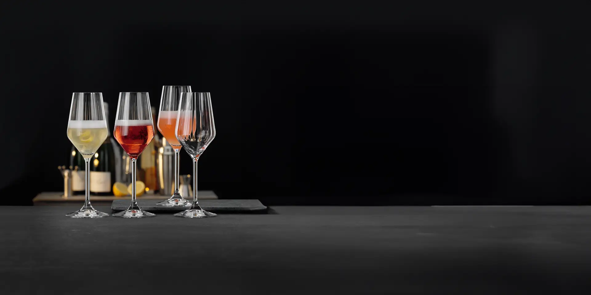 Riedel Glassware image of a collection of premium wine glasses