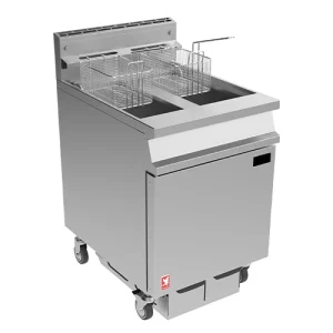 Falcon Twin Pan Twin Basket Fryer with Filtration G3865F