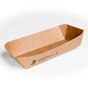 Notpla Compostable Takeaway Deep Rectangular Tray 19cm