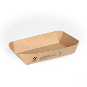 Notpla Compostable Takeaway Small Rectangular Tray 15.5cm