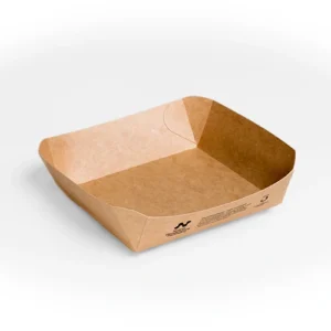 Notpla Compostable Takeaway Square Tray 11.5cm (4.5″).