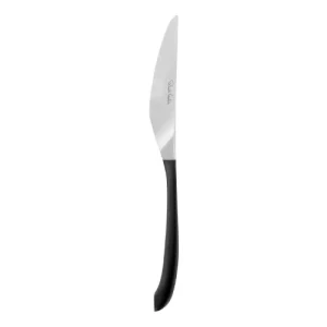 Robert Welch Contour Noir Satin Finish Black Steak Knife (Plain Edge)