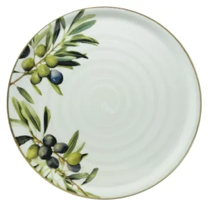 Saturnia Napoli Pizza Plate Olive